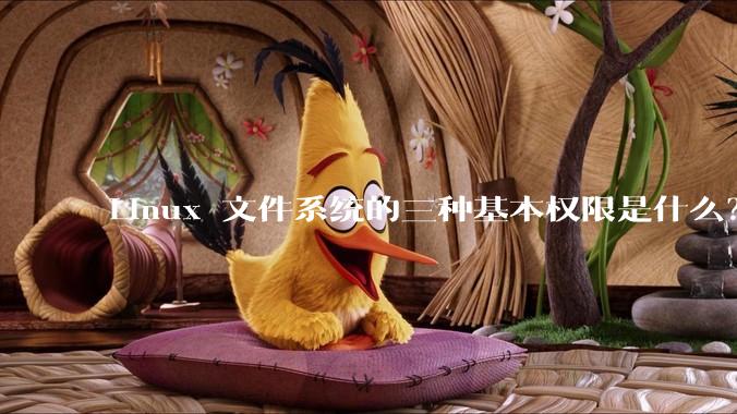 Linux 文件系统的三种基本权限是什么？